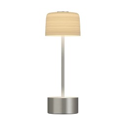 J.L Coquet, Hémisphère White Satin, Table lamp, golden