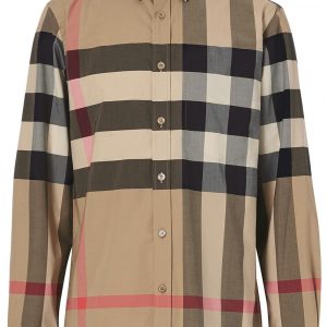 Burberry oversized check shirt
