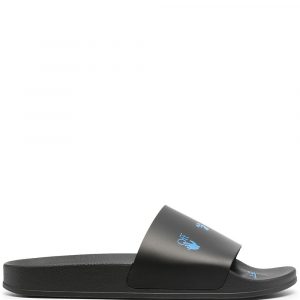 Off-White logo-print flat slides