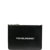 Off-White Quote-print clutch bag