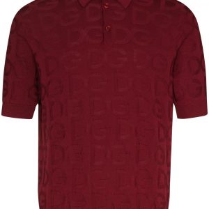 Dolce & Gabbana logo-jacquard polo shirt