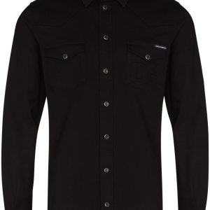 Dolce & Gabbana embossed-logo long-sleeve shirt