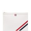 Thom Browne RWB tri-stripe clutch bag