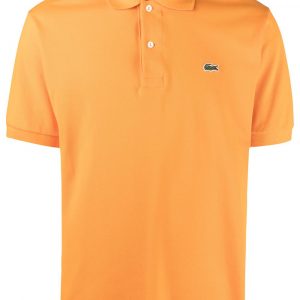 Lacoste logo-patch cotton polo shirt