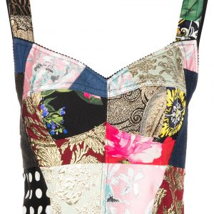 Dolce & Gabbana patchwork bustier top