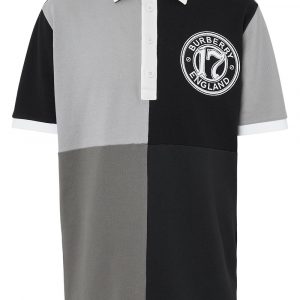 Burberry colour-blocked logo polo shirt