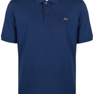 Lacoste logo-patch cotton polo shirt