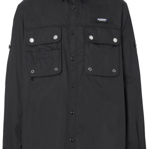 Burberry logo appliqué technical shirt