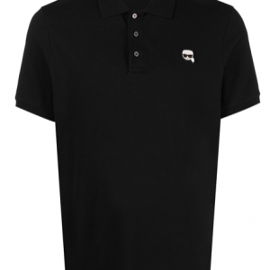 Karl Lagerfeld ikonik Karl logo-patch polo shirt