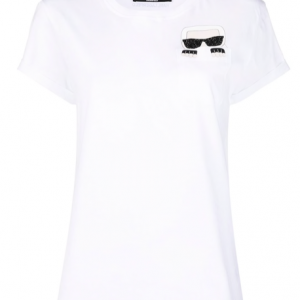 Karl Lagerfeld logo patch T-shirt