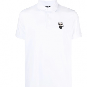 Karl Lagerfeld Ikonik patch polo shirt