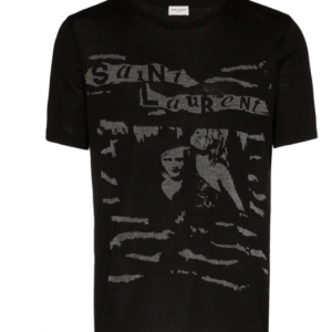 Saint Laurent logo jacquard T-shirt