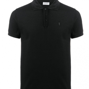 Saint Laurent embroidered logo polo shirt