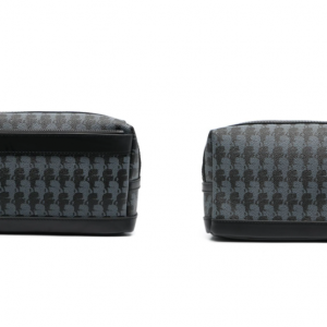Karl Lagerfeld logo-print leather wash bag