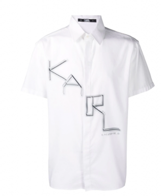 Karl Lagerfeld logo print shirt
