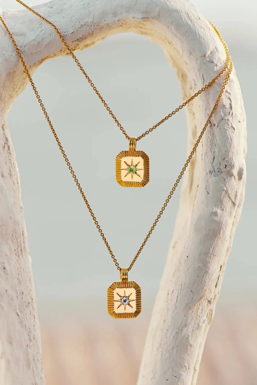 August Birthstone Pendant Necklace | 18ct Gold Vermeil/Peridot Necklaces Missoma