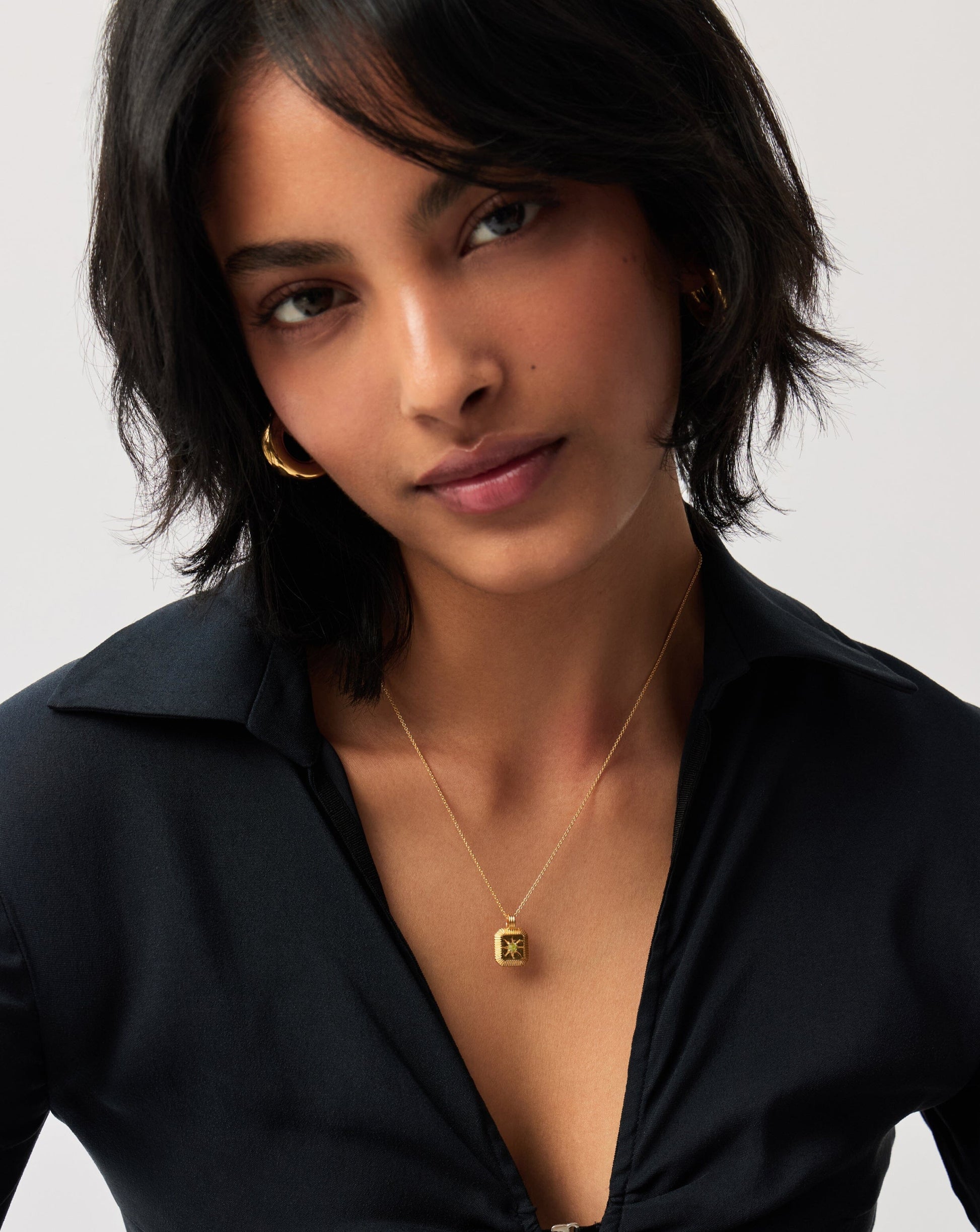 August Birthstone Pendant Necklace | 18ct Gold Vermeil/Peridot Necklaces Missoma