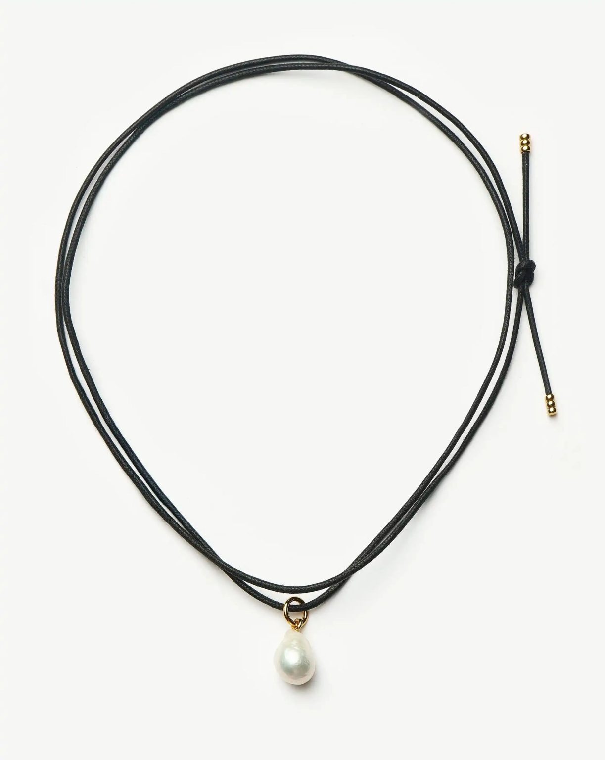 Baroque Pearl Cord Necklace | 18ct Gold Vermeil/Pearl Necklaces Missoma