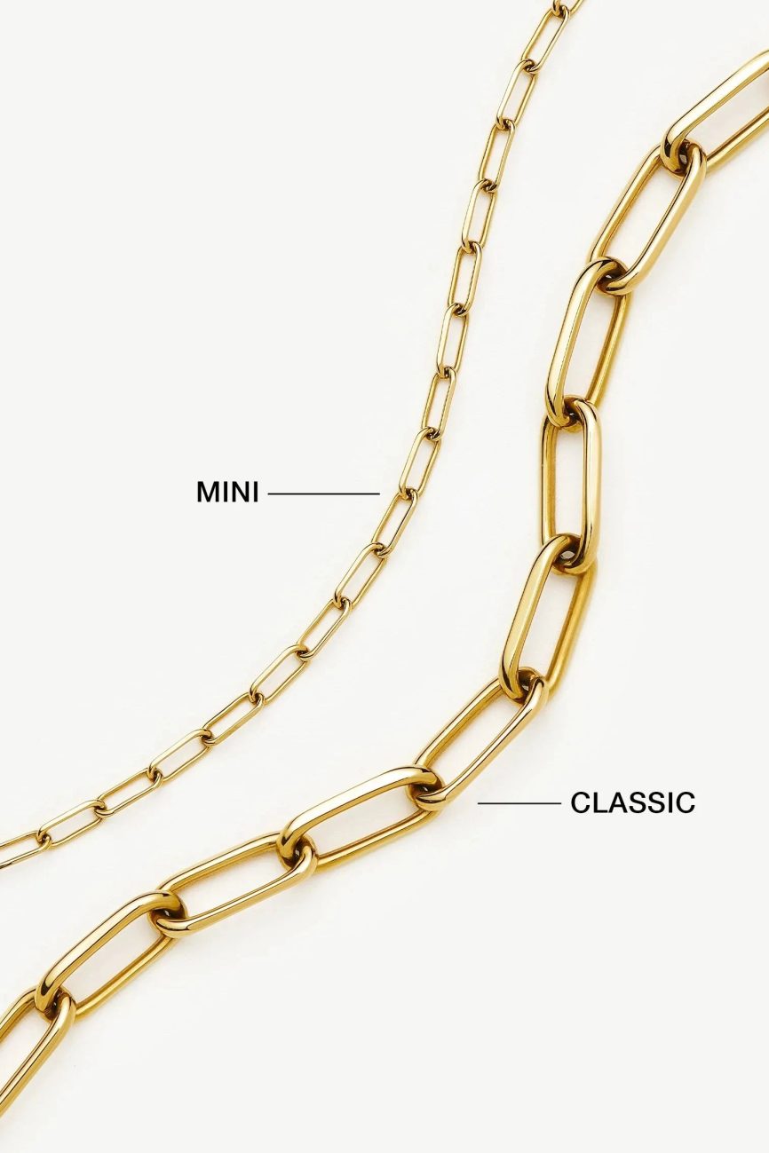 Classic Paperclip Chain Necklace | 18ct Gold Plated Necklaces Missoma