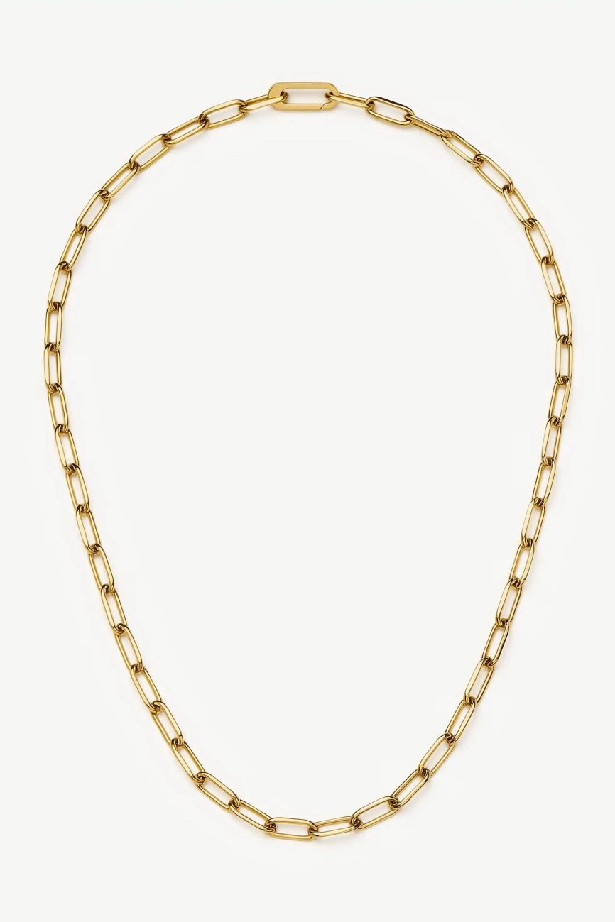 Classic Paperclip Chain Necklace | 18ct Gold Plated Necklaces Missoma