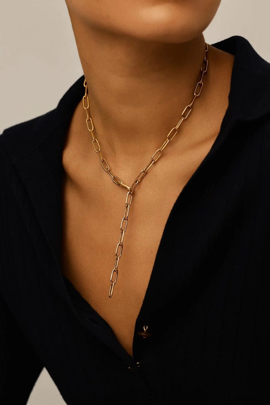 Classic Paperclip Chain Necklace | 18ct Gold Plated Necklaces Missoma