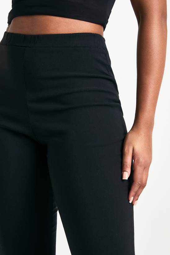 boohoo Stretch High Waisted Flared Trousers 4