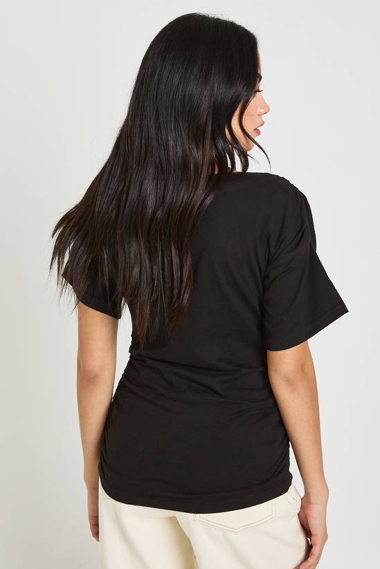boohoo Ruched Side Cinched T-Shirt 2