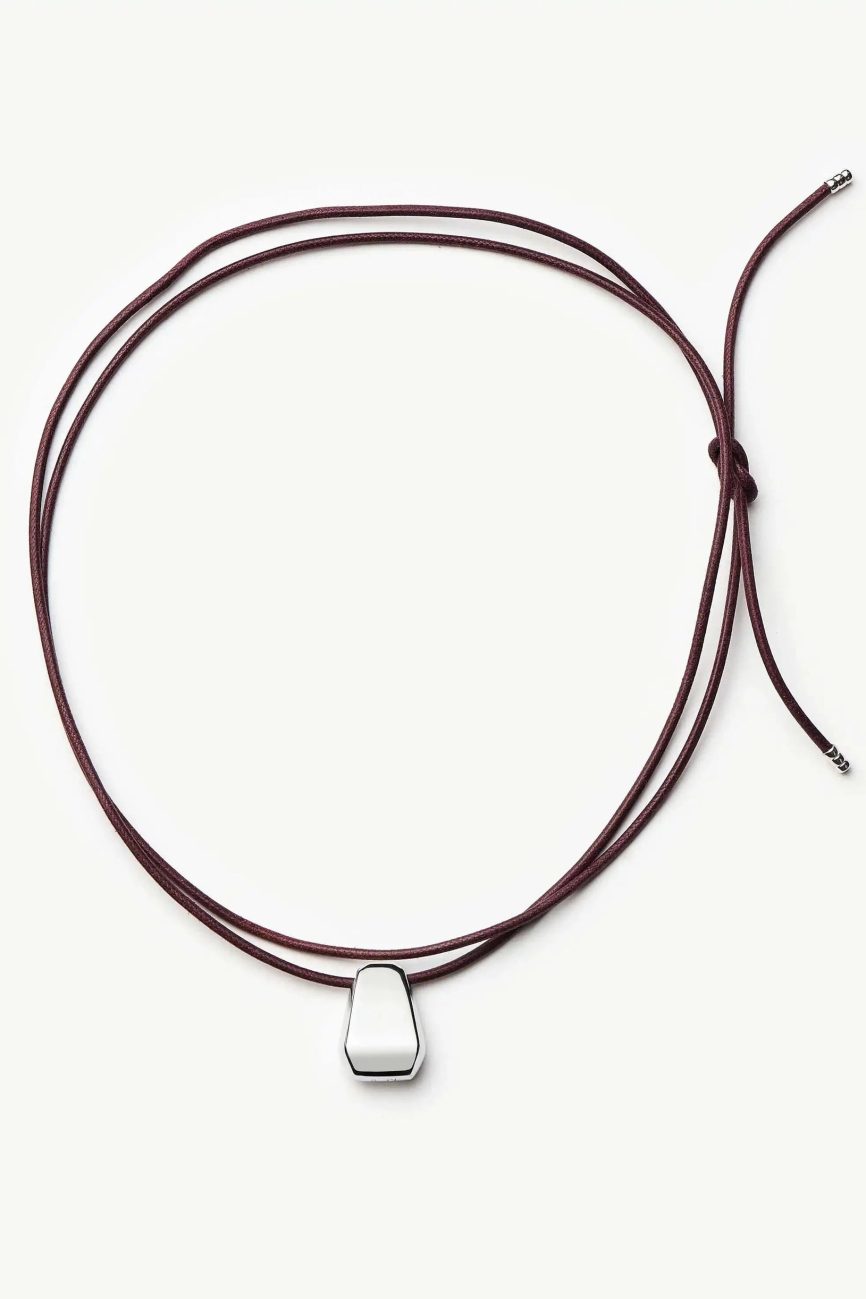 Lucy Williams Arco Cord Necklace | Silver Plated Necklaces Missoma