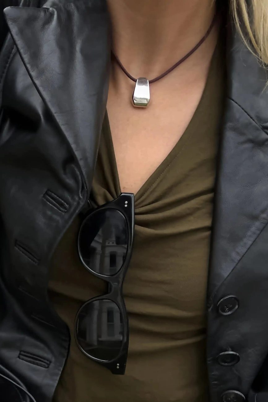 Lucy Williams Arco Cord Necklace | Silver Plated Necklaces Missoma