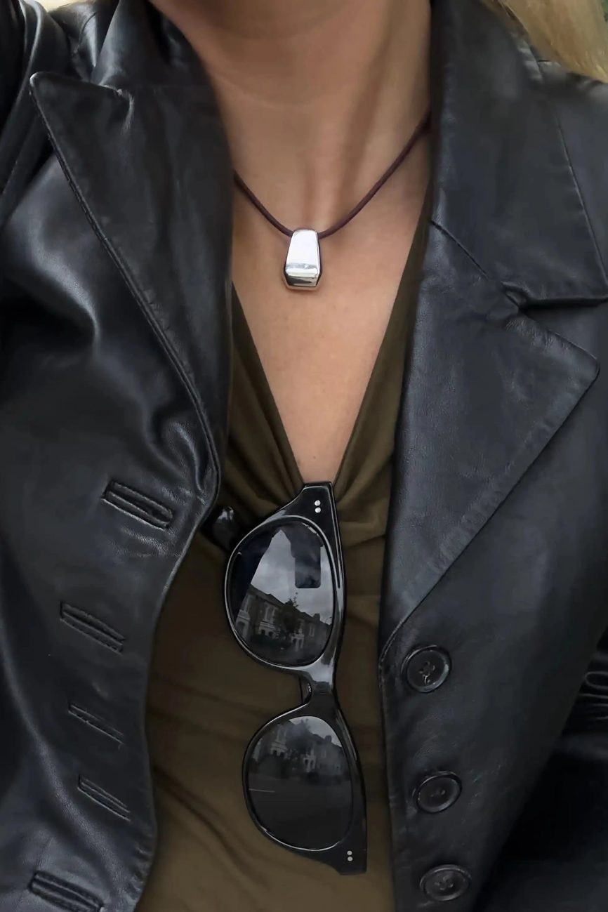 Lucy Williams Arco Cord Necklace | Silver Plated Necklaces Missoma