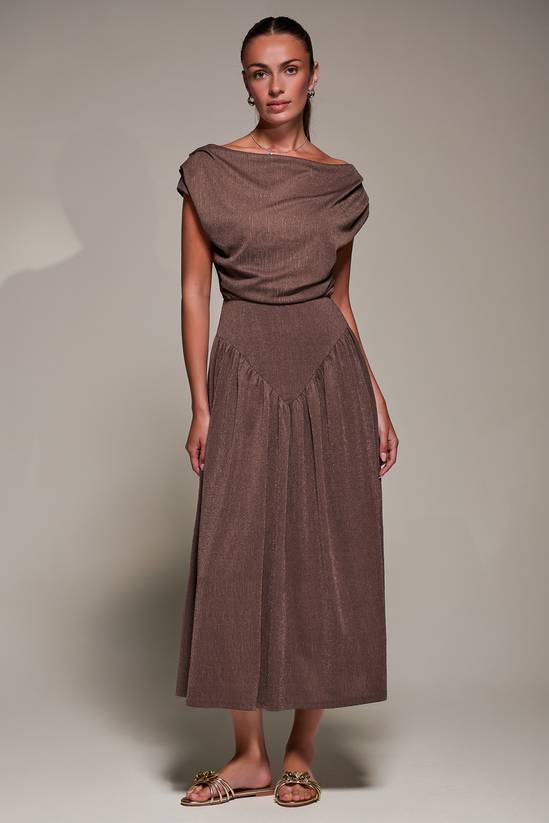 Jolie Moi Asymmetric Neckline Midaxi Dress 2