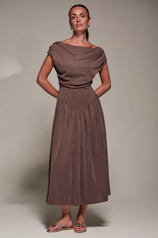 Jolie Moi Asymmetric Neckline Midaxi Dress 6