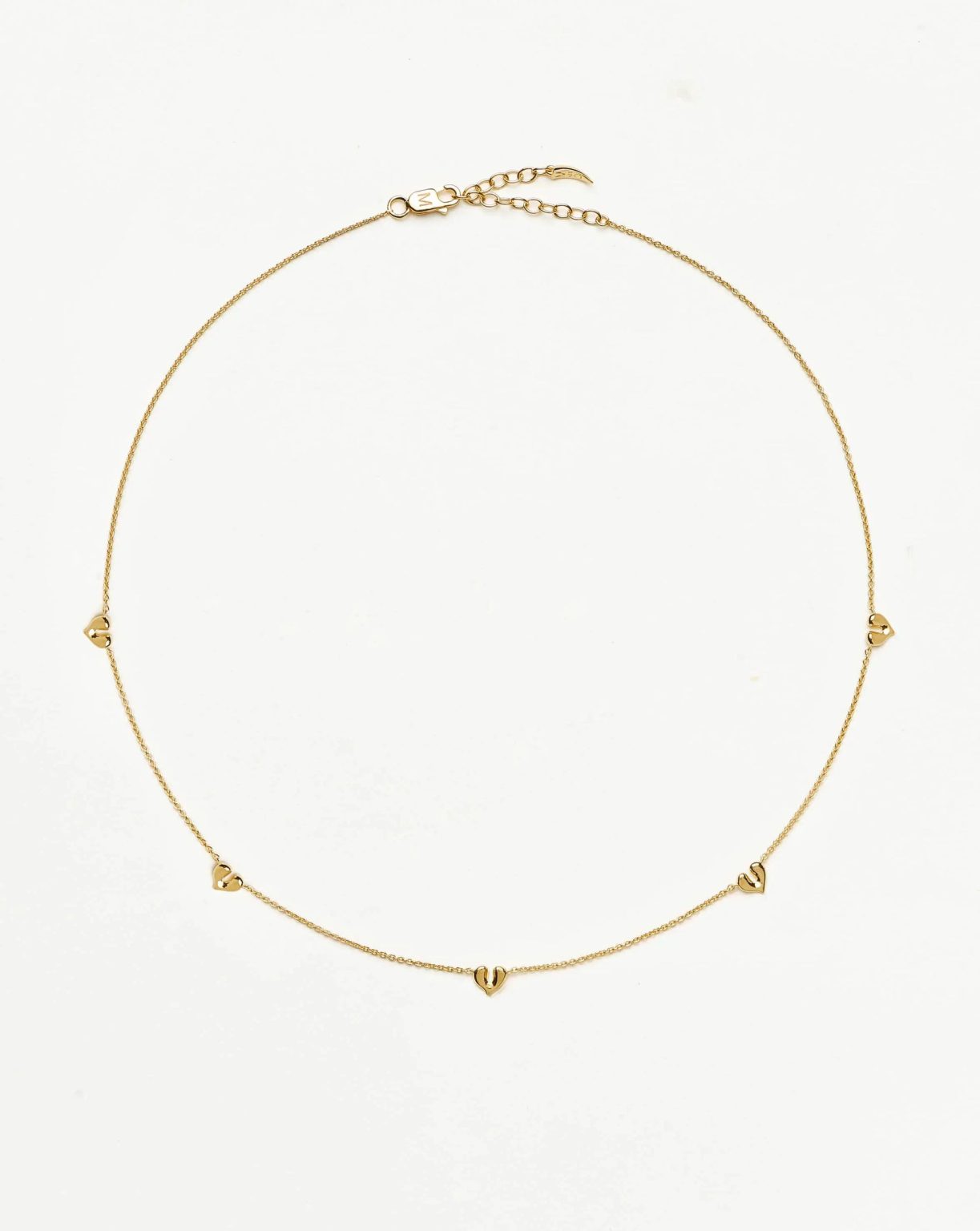Molten Heart Mini Charm Choker | 18ct Gold Vermeil Necklace Missoma