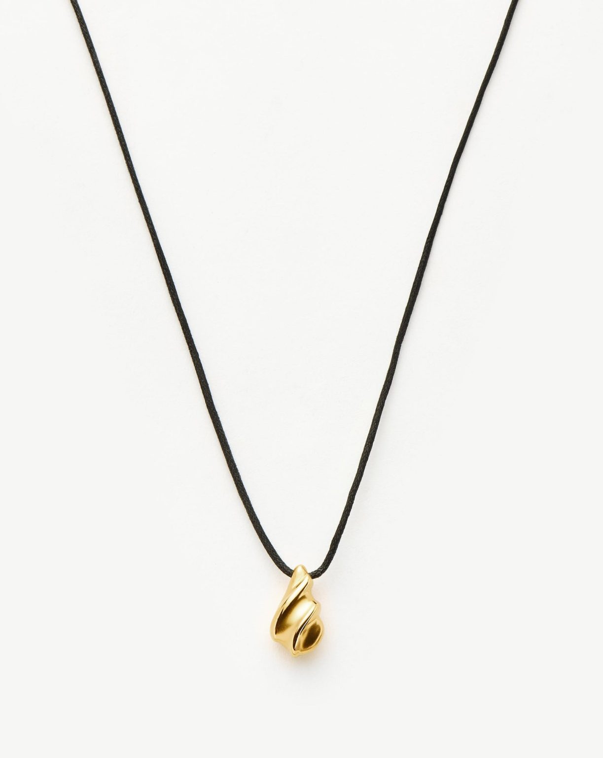 Savi Ridge Droplet Pendant Cord Necklace | 18ct Gold Plated Necklaces Missoma