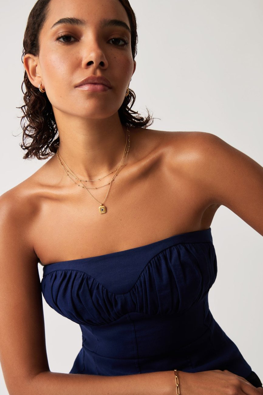 September Birthstone Pendant Necklace | 18ct Gold Vermeil/Lapis Necklaces Missoma
