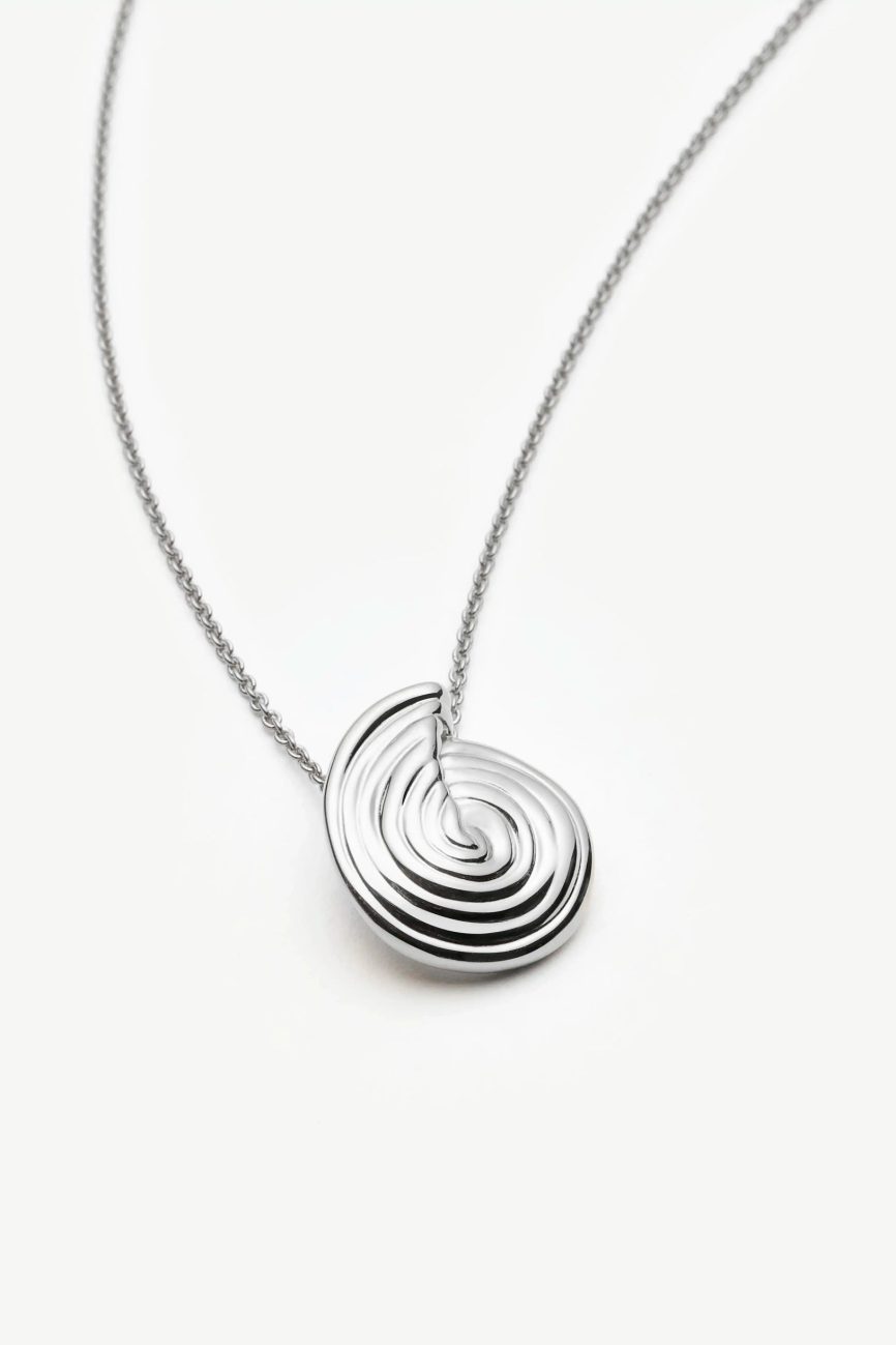 Spiral Mini Pendant Necklace | Silver Plated Necklaces Missoma