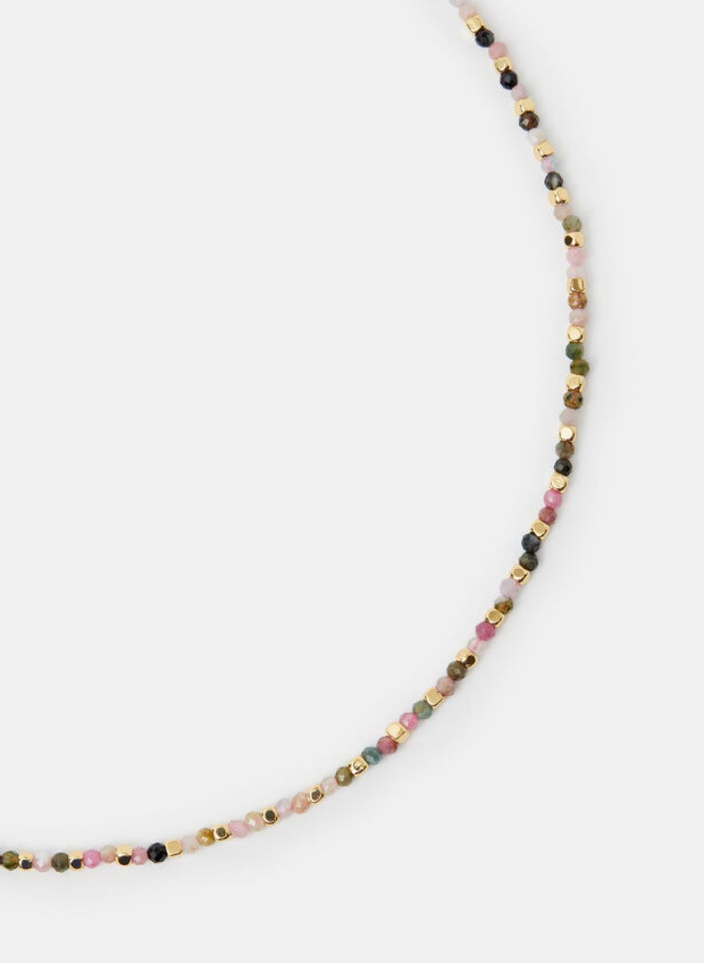 14ct Gold-Plated Beaded Necklace, , large