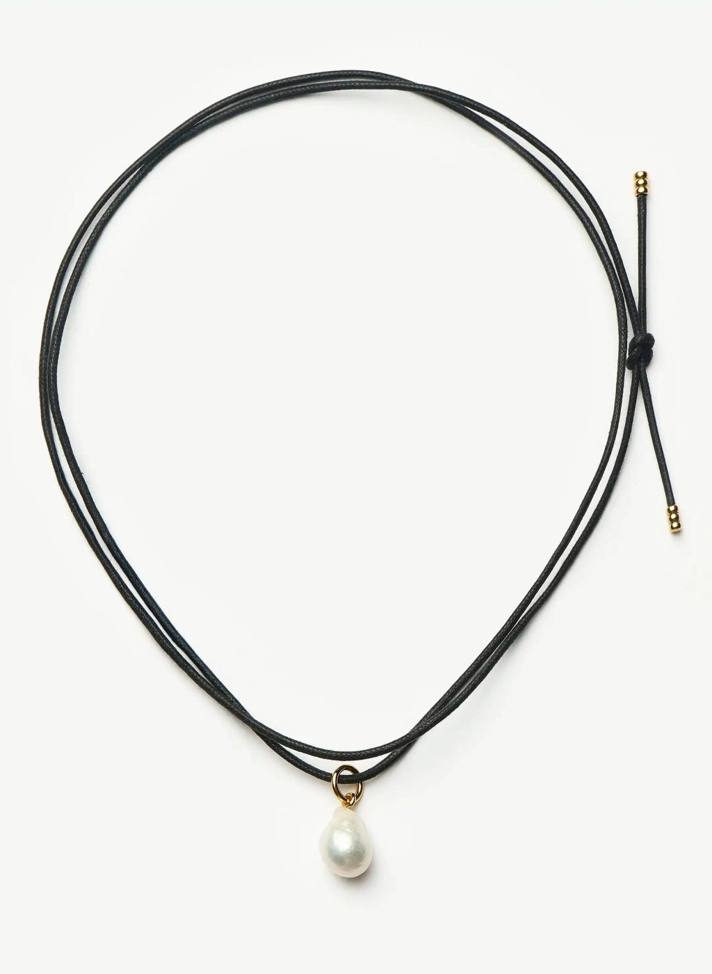 Baroque Pearl Cord Necklace | 18ct Gold Vermeil/Pearl Necklaces Missoma
