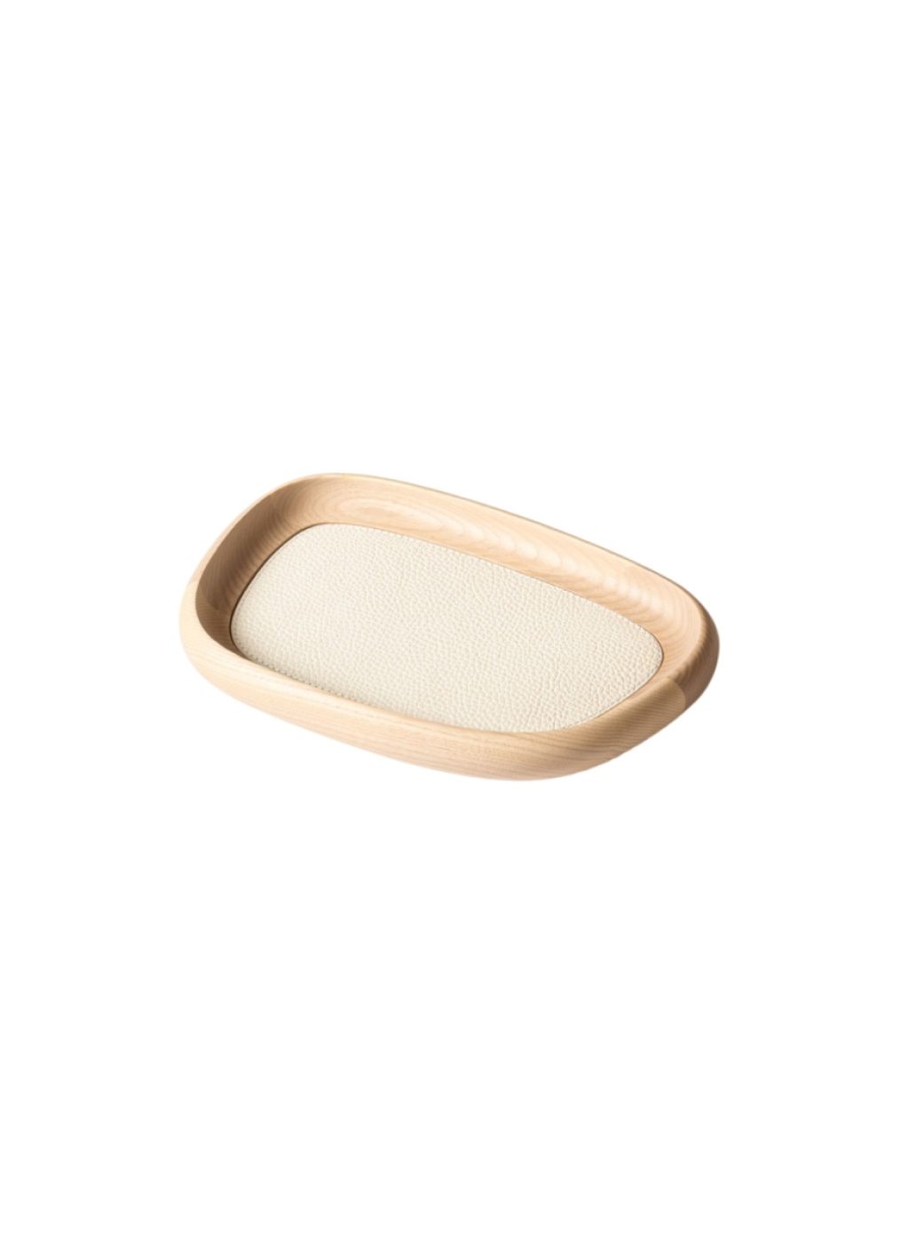 Giobagnara, Maris wood trays by Kelly Wearstler, Small rectangular tray, ivory