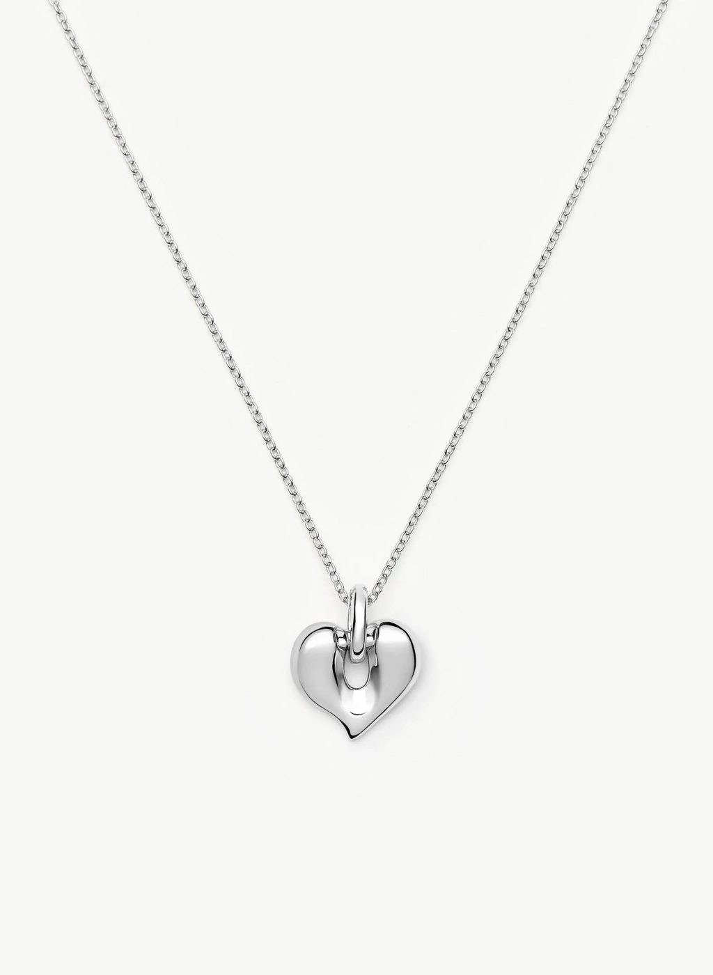 Molten Heart Pendant Necklace | Silver Plated Necklace Missoma