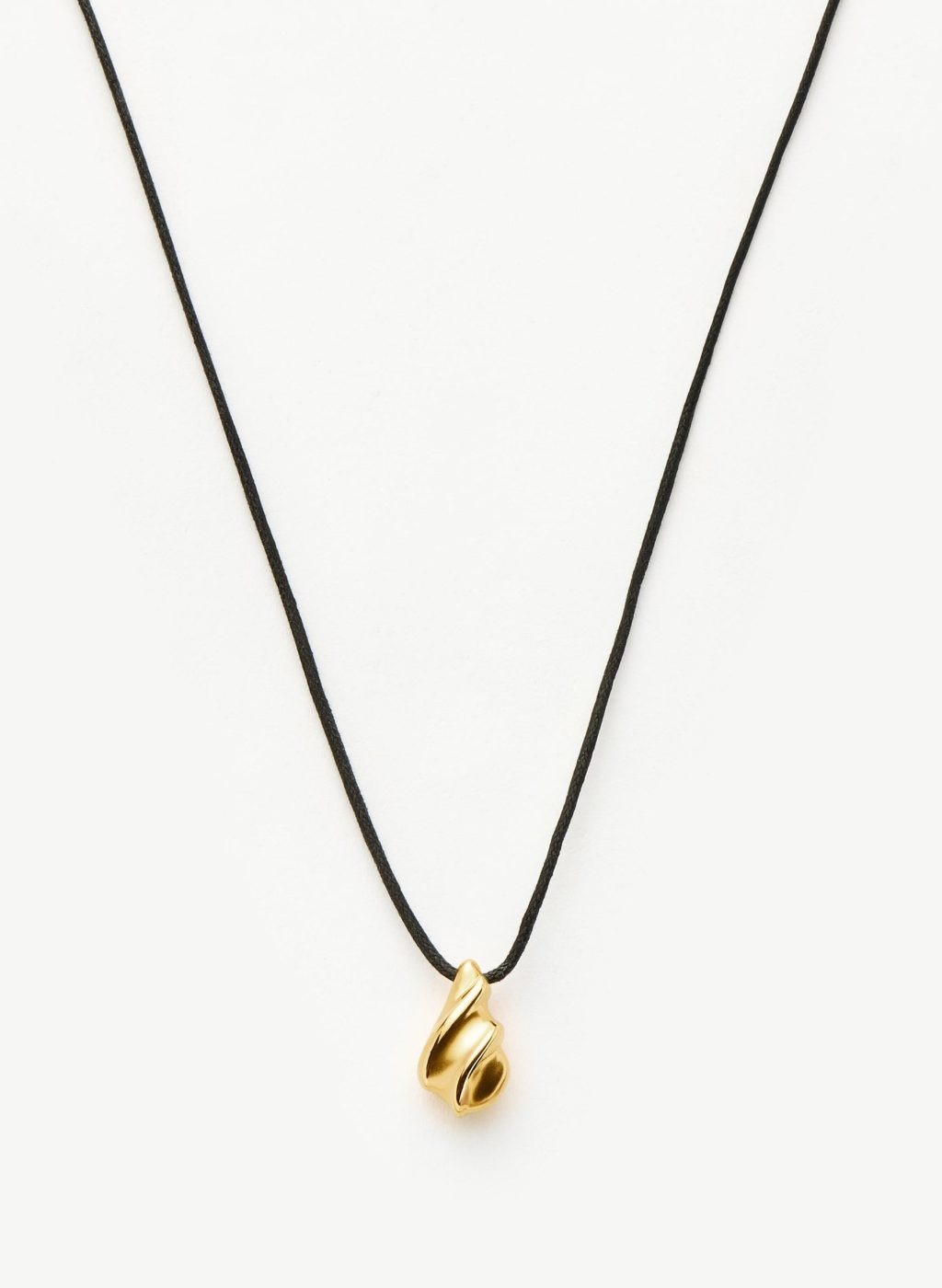 Savi Ridge Droplet Pendant Cord Necklace | 18ct Gold Plated Necklaces Missoma
